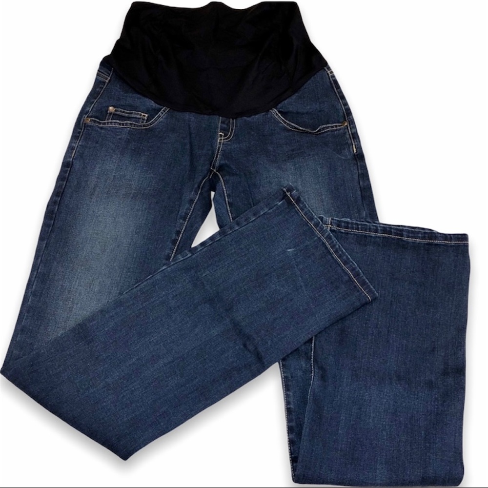 NWOT Kimi + Kai Leni Bootcut Maternity Jeans, 26